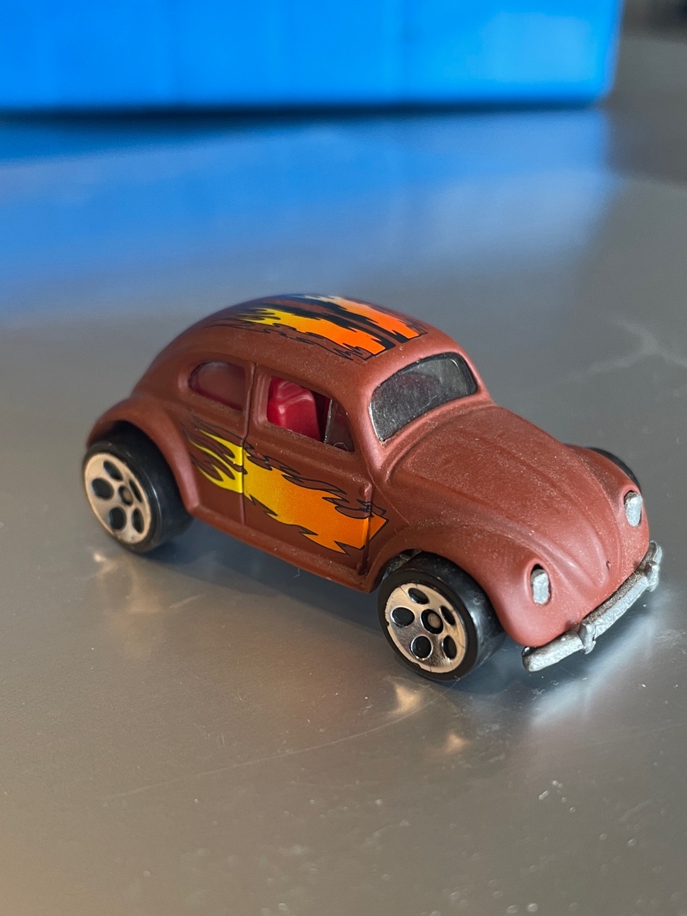 Hot Wheels CUSTOM  Brown VW Bug Volkswagen Beetle 1988